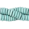 Kép 1/2 - Görög &quot;kőmosott&quot; kerámiagyöngy 6mm-es 10db Canton Blue