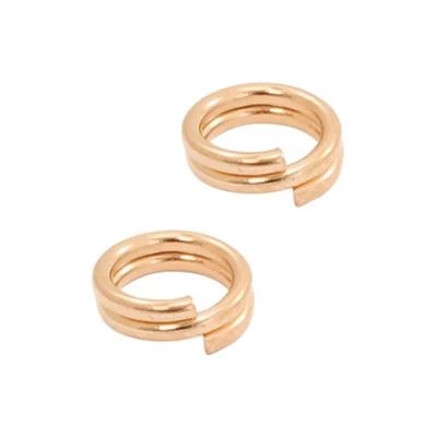 Szerelőkarika Dupla 5 mm Rose gold