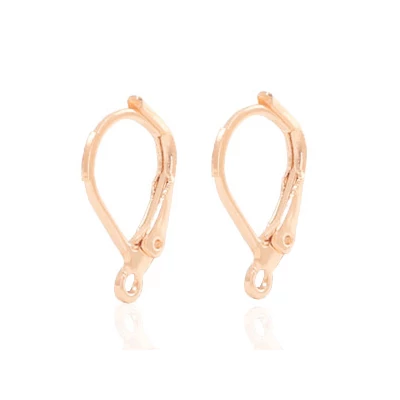 Fülbevaló alap biztonsági 16 x 10 mm Rose gold