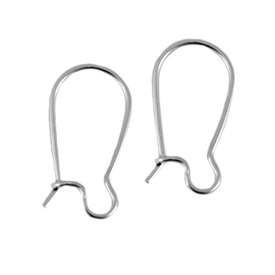 Fém fülbevaló alap 18mm Antik ezüst 1pár (Nikkelmentes)