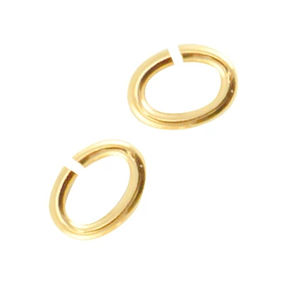Ovális szerelőkarika 6 x 4,5 mm Arany