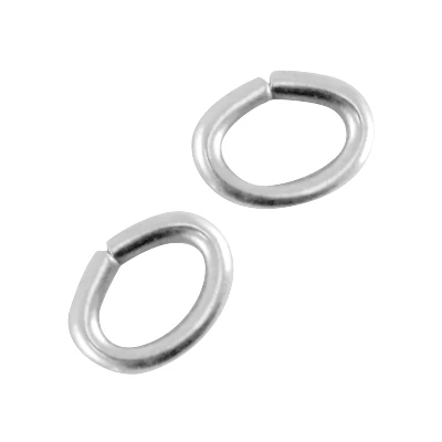 Ovális szerelőkarika 6 x 4,5 mm Antik ezüst