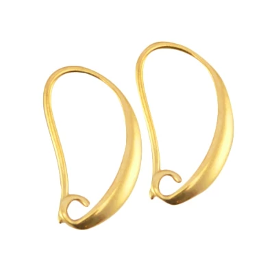 Fülbevaló alap 19mm Arany (24K arannyal futtatva) 1pár