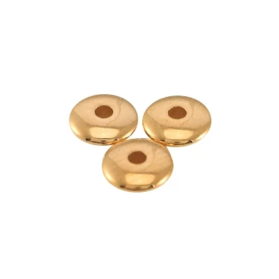 Fém köztes Lencse 4x1,5mm Rose gold  5db (Nikkelmentes)