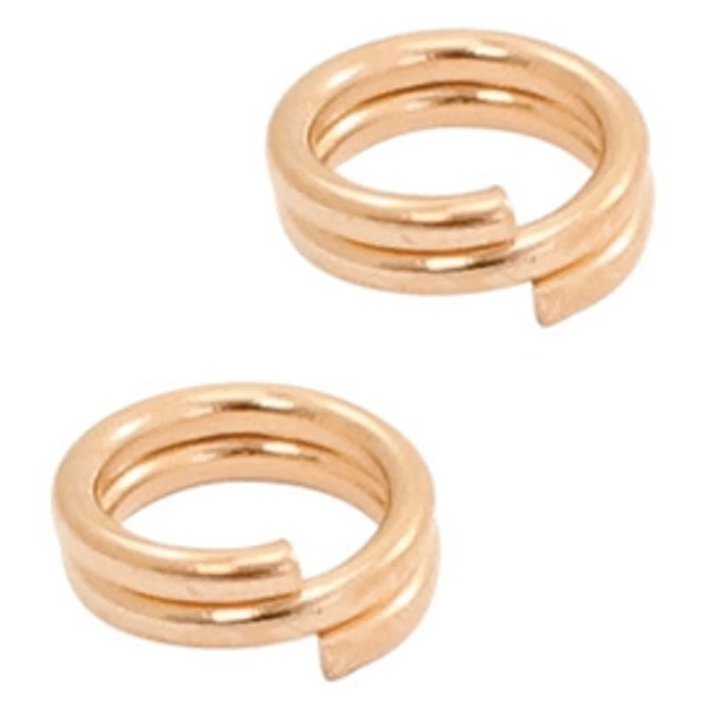 Szerelőkarika Dupla 5 mm Rose gold