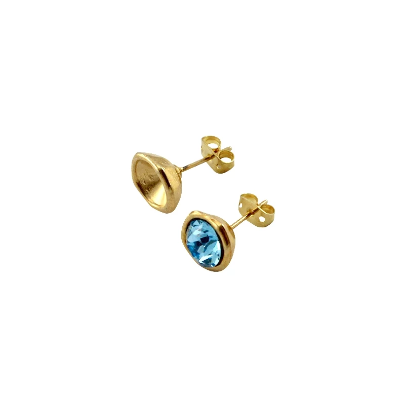 Fülbevaló alap SS39 (8 mm) chatonhoz Arany