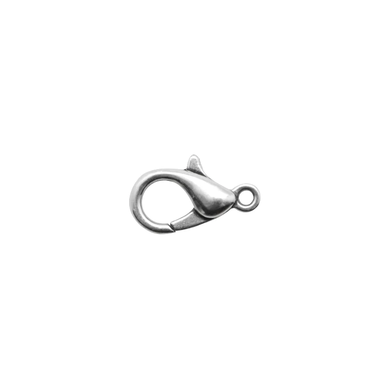 Delfinkapocs 12 mm Antik ezüst