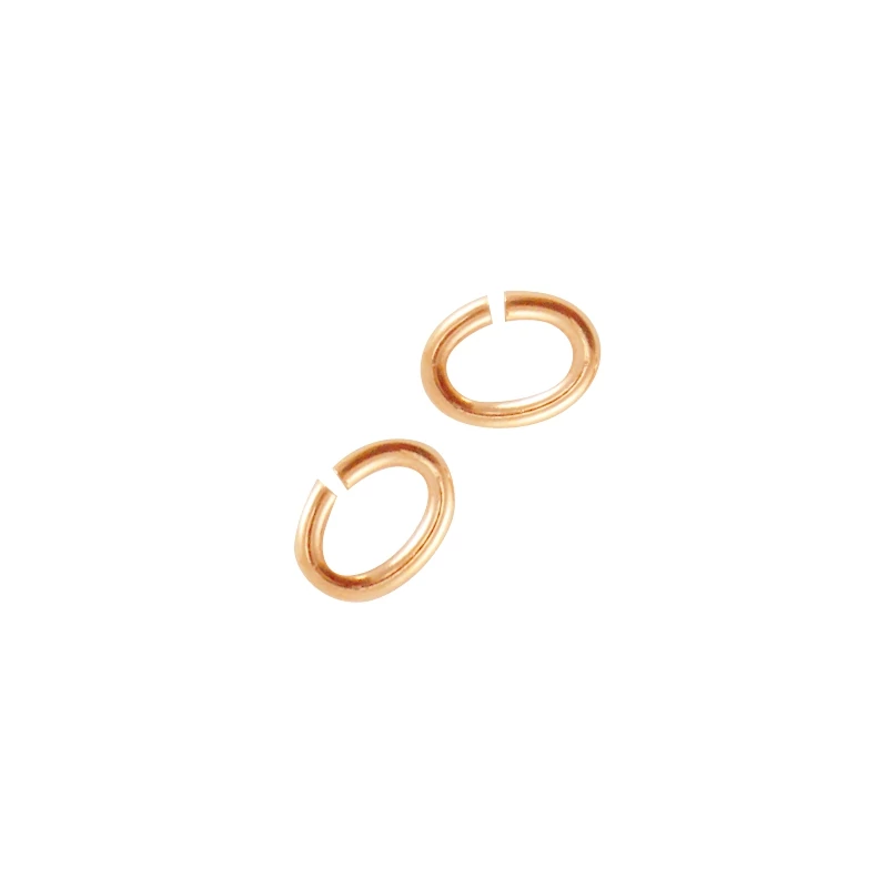 Ovális szerelőkarika 6 x 4,5 mm Rose gold