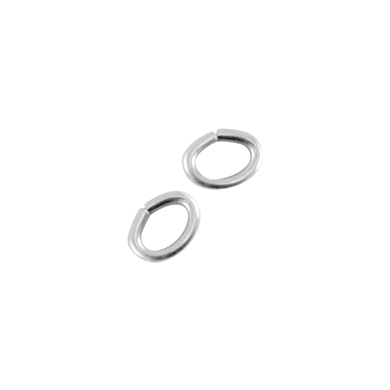 Ovális szerelőkarika 6 x 4,5 mm Antik ezüst