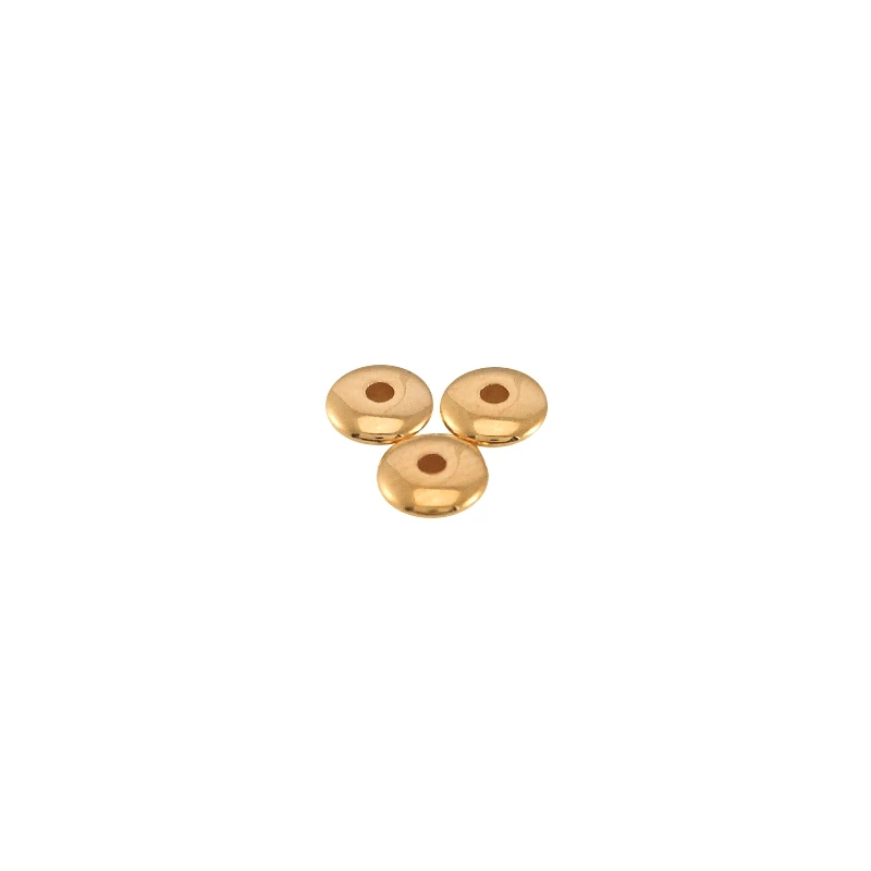 Fém köztes Lencse 4x1,5mm Rose gold  5db (Nikkelmentes)