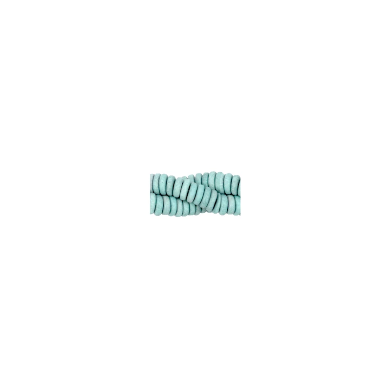 Görög &quot;kőmosott&quot; kerámiagyöngy 6mm-es 10db Canton Blue