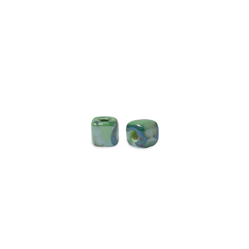 Görög kerámiagyöngy 7x7mm-es Classic Green
